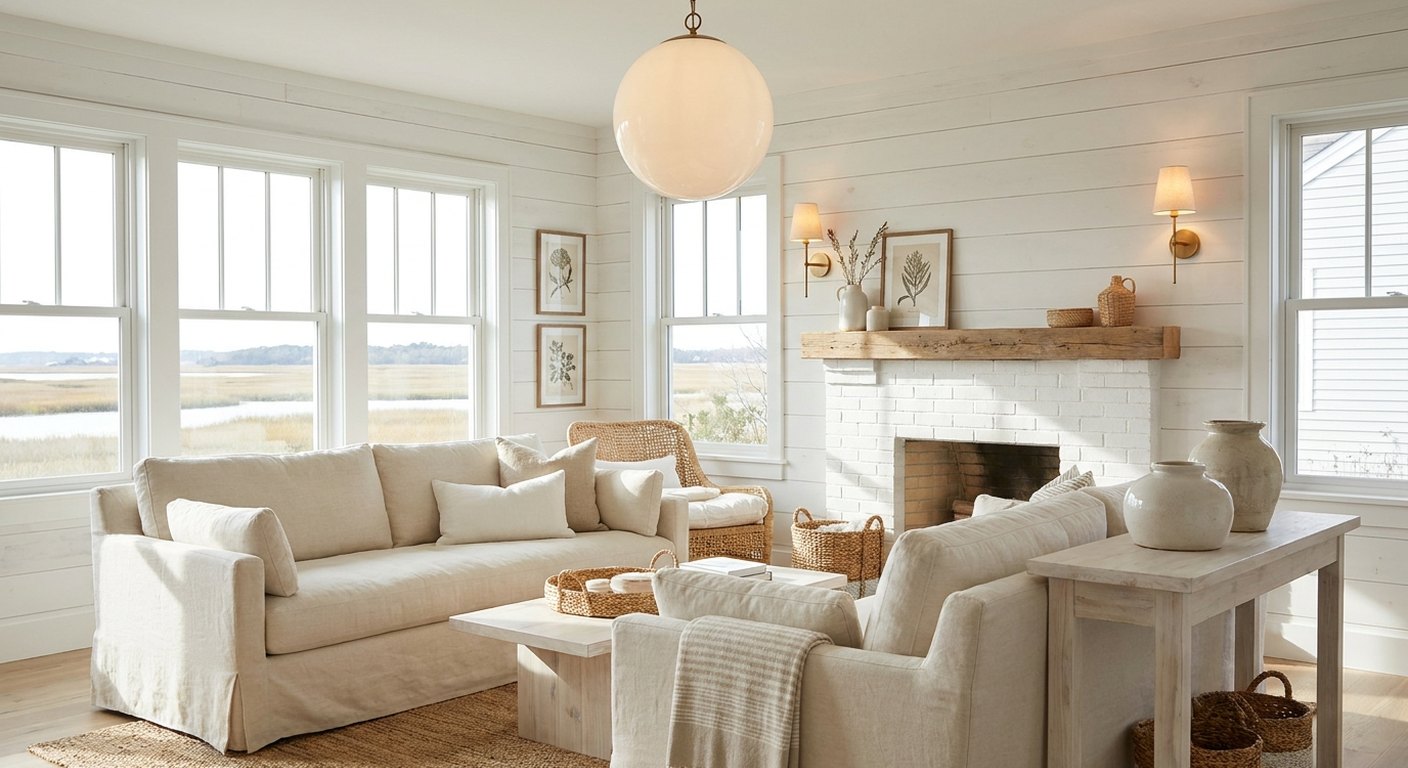 How I Brought Coastal Calm Into Our Charleston Living Room