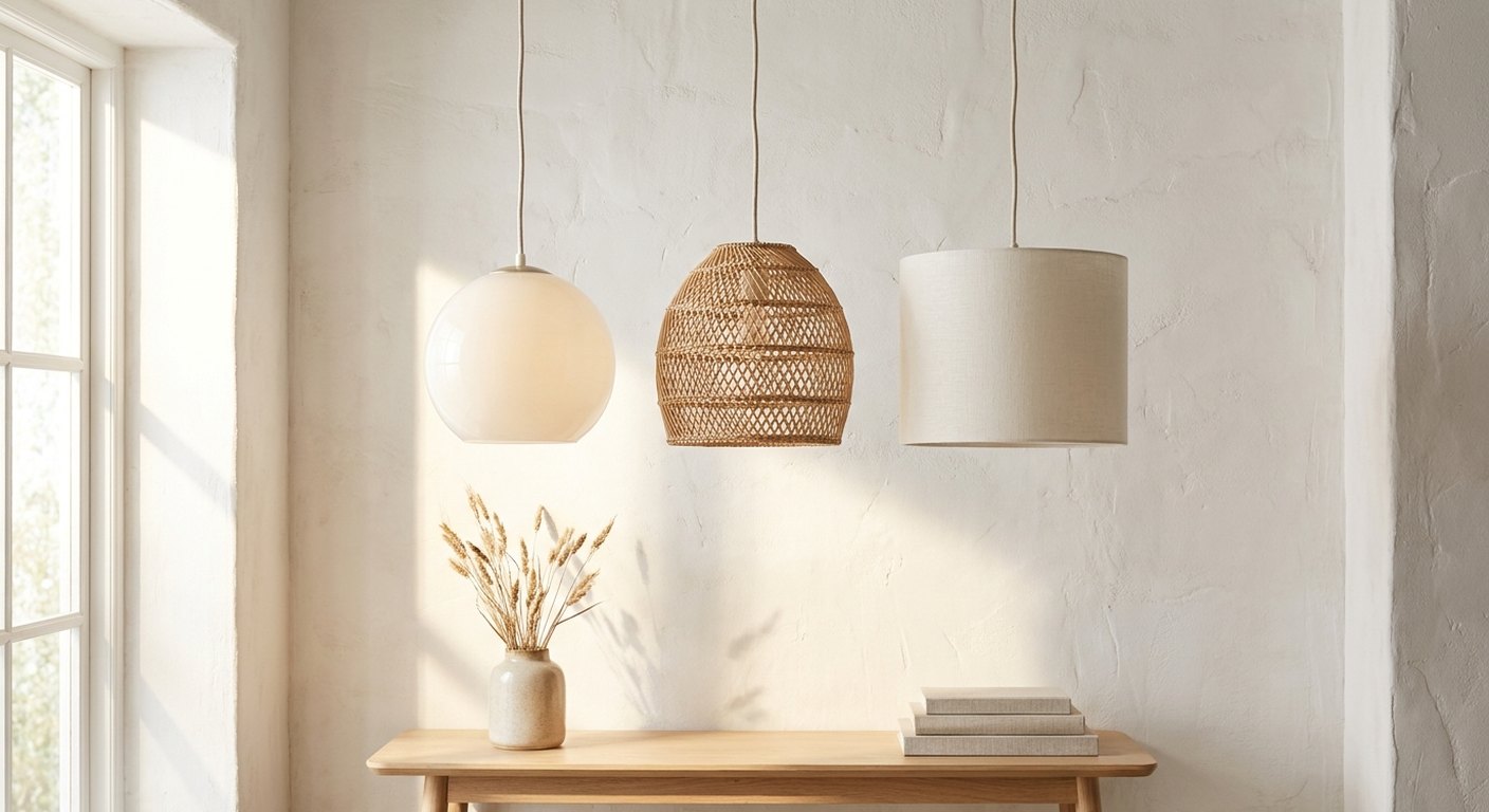 Glass, Rattan, or Linen? Choosing a Pendant Shade